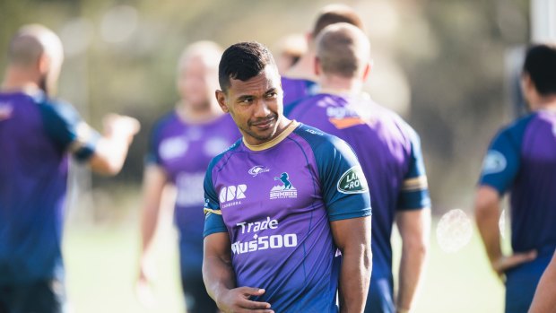 Aidan Toua will start on the left wing this week.