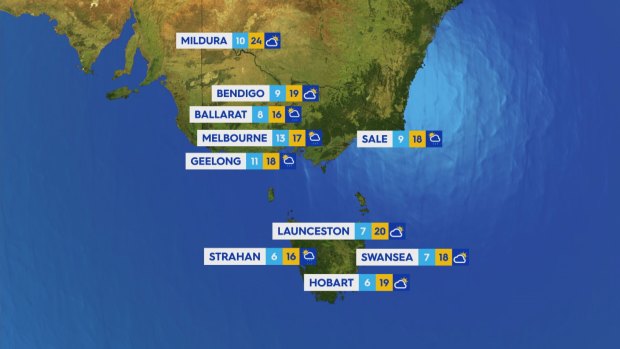 National weather forecast for Wednesday April 17