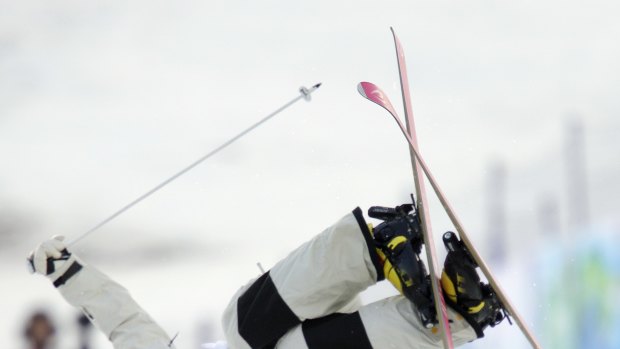 Dale Begg-Smith of Australia during his moguls qualification.