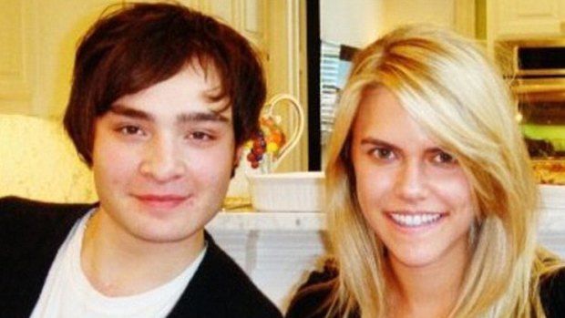 Hand amputated ... Lauren Scruggs, pictured here with Gossip Girl star Ed Westwick.
