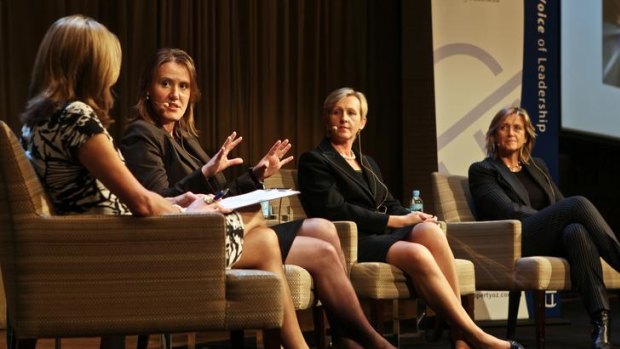 Business opportunities: Jennifer Cunich, Kelly O'Dwyer, Alison Harrop and Penny Bingham-Hall in discussion.