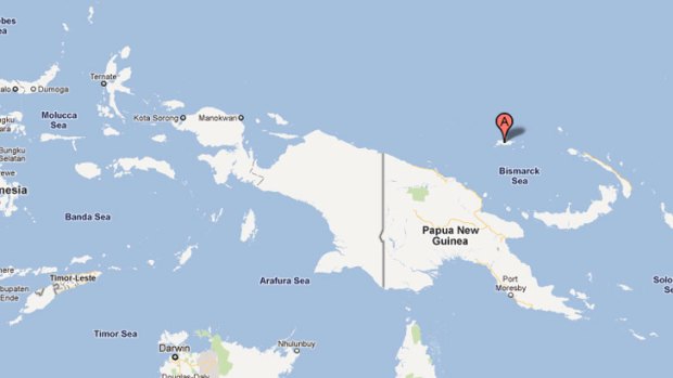 Manus Island is to the north-east of Papua New Guinea.