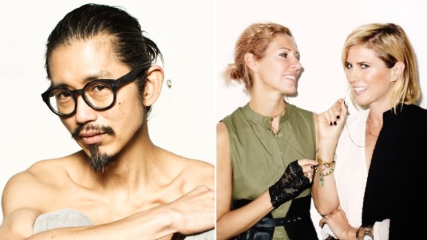 Launching pad: Designer Akira Isogawa; Sass & Bide's Heidi Middleton and Sarah-Jane Clarke.