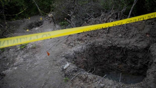 Clandestine graves found in Iguala, Mexico.