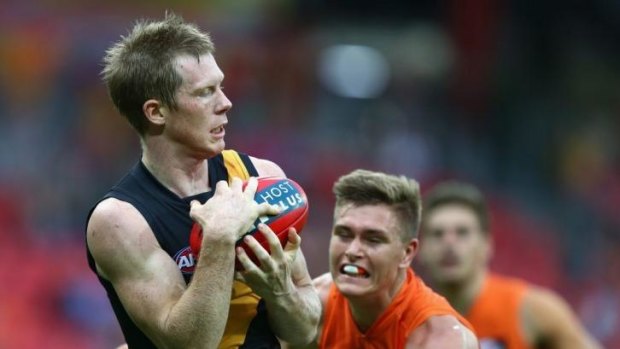 No GWS defender was able to hold Jack Riewoldt, who was the star for Richmond with 11 goals.