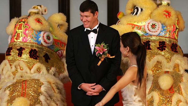 Cashing in: James Packer at the launch of the casino in Macau in 2007.