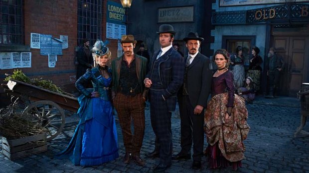 Truth sleuth: Matthew Macfadyen, centre, with cast of <em>Ripper Street</em>.