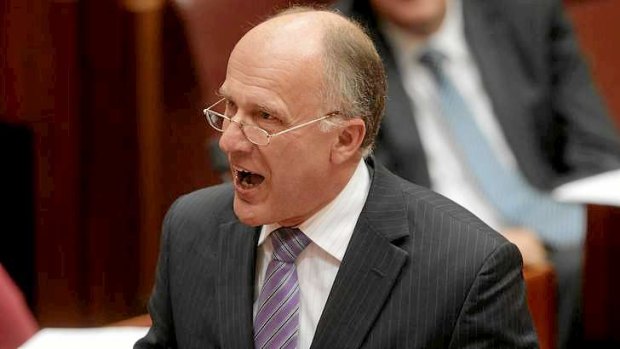 Surprising comments: Eric Abetz caught everyone, including Tony Abbott, off guard.