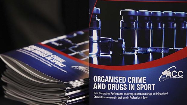 Game-changing ... the Governments report on organised crime and drugs in sport.