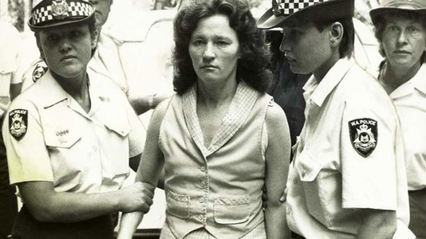 Serial killer Catherine Birnie in custody in 1985.