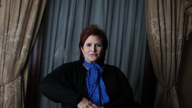 Carrie Fisher in Sydney to perform her <i>Wishful Drinking</i> show in 2010.