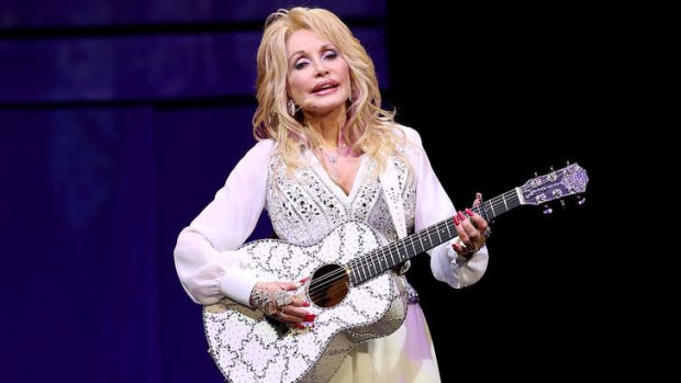 Dolly Parton performs at Melbourne's Rod Laver Arena on February 11, the first show of her <i>Blue Smoke</i> tour of Australia.