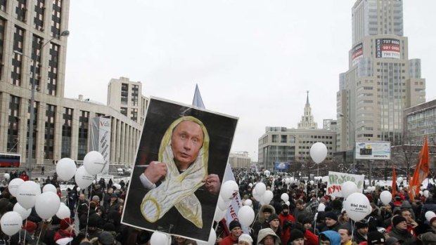 More than 40,000 Russians have signed up online to protest in Moscow on Saturday against a disputed election, dismissing Kremlin promises of political change.