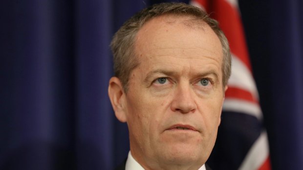 Opposition Leader Bill Shorten announcing his shadow ministry in Canberra on Saturday.