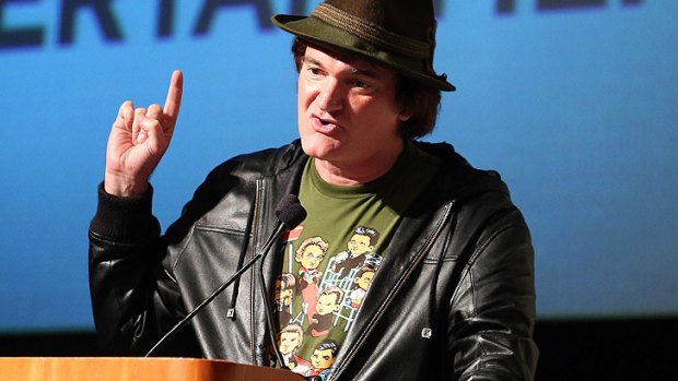 Tarantino talks about his upcoming film <i>Django Unchained</i> at Comic-Con.