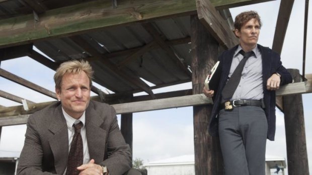 Matthew McConaughey and Woody Harrelson True Detective. 