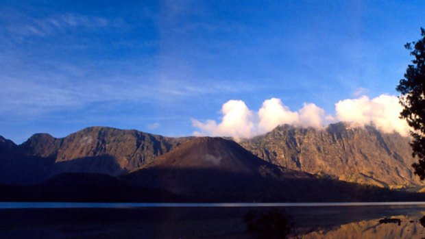 Spiritual journey ... looking out to Rinjani.