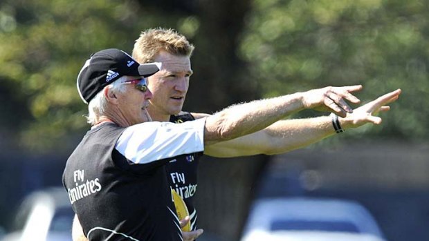 Collingwood coach Mick Malthouse and successor Nathan Buckley are entering uncharted territory.