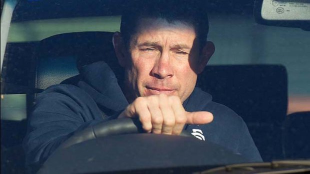Embattled Carlton coach Brett Ratten leaves the club this afternoon.
