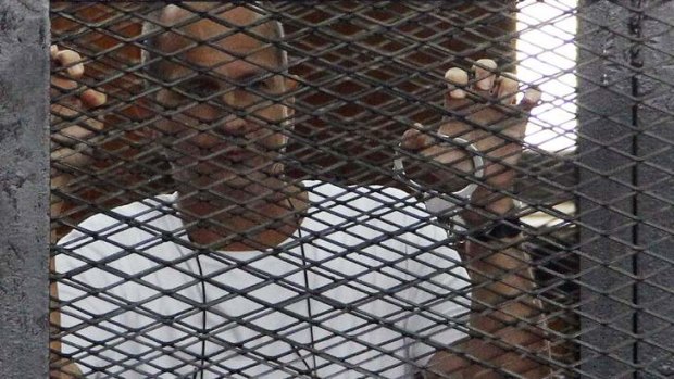 Trapped: Peter Greste.