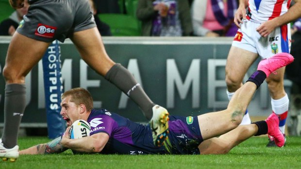No.1: Cameron Munster is finding his feet at the back. 