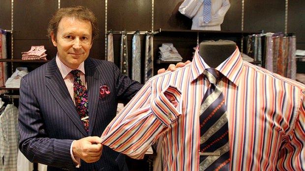 Déclic owner Gilles Du Puy wants customers to donate shirts for the disadvantaged to wear.