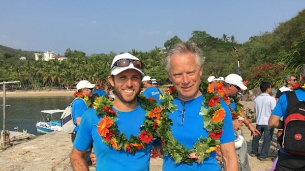 Bill and Jack Macartney on arrival in Nha Trang. 