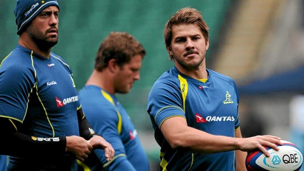 Drew Mitchell (R) is set for a call up against Italy.