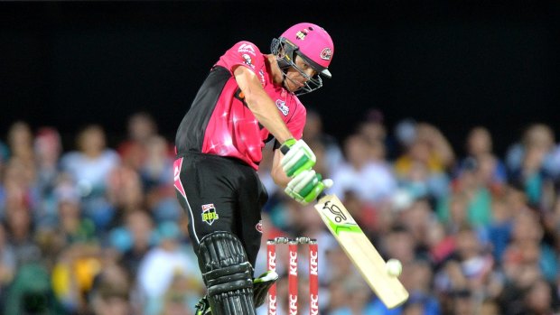 Sparkling knock: Dan Hughes was the hero for the Sixers.