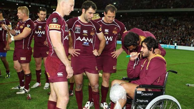 All eyes on JT ... Thurston has not played since injuring his knee in State of Origin III on July 6.