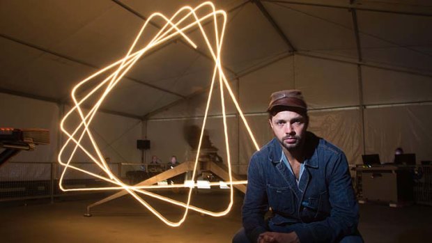 Light and sound: Conrad Shawcross was inspired by a 19th-century mechanical computer.