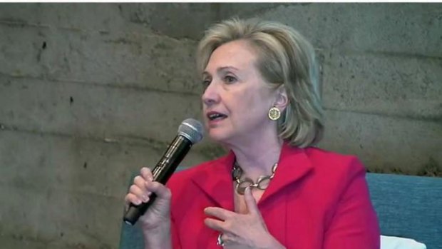 Former US Secretary of State Hillary Clinton has made comments interpreted as critical of Obama's foreign policy.