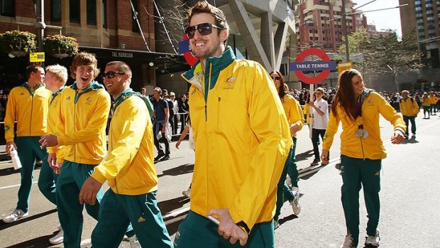 'No one is bigger than the team' ... James Magnussen at the post-Olympics welcome home parade.