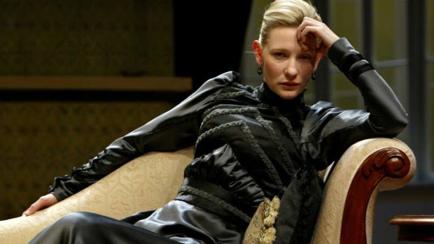 Cate Blanchett, seen here on stage as Hedda Gabler, continues to gather awards-season steam for her role in Woody Allen's <i>Blue Jasmine</i>.