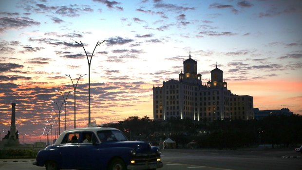 The hotel Nacional in Havana, Cuba. Barack Obama's visit to Cuba is the first in 90 years for a sitting American president.
