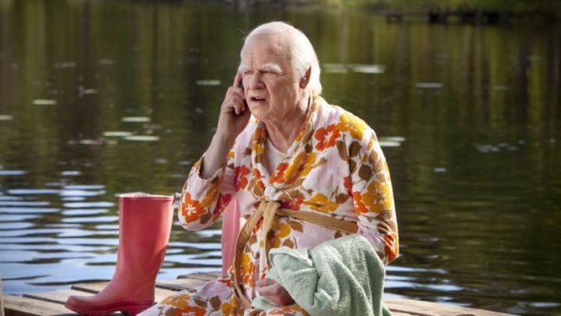 Refusing to grow old: Robert Gustafsson stars as a 100-year-old man who absconds from a rest-home on his birthday.