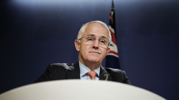 Malcolm Turnbull speaking to the media three days after the federal election.
