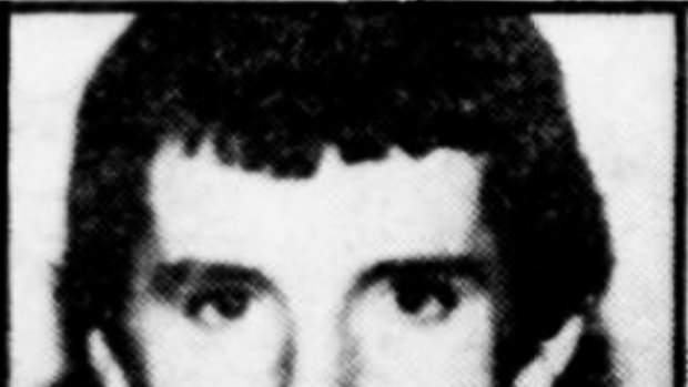 A mugshot of Ian John Steele before he left Australia in the 1980s. 