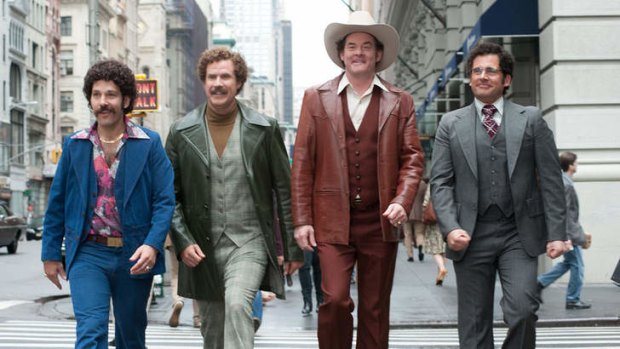 Ron Burgundy (Will Ferrell), returns to the news desk in <i>Anchorman 2: The Legend Continues</i>.