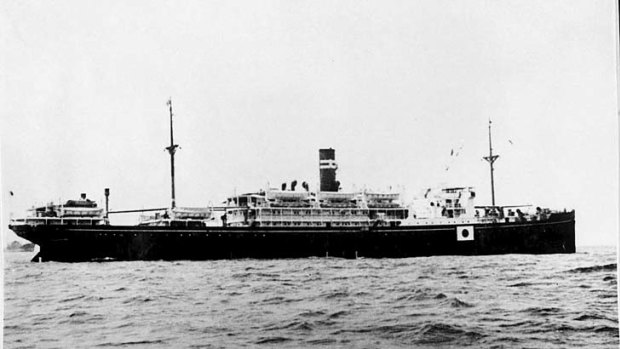 Torpedoed ... the Montevideo Maru.