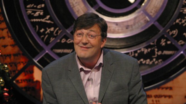 Stephen Fry, host of QI.