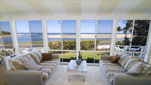 Unspoilt vista . . . The Beach House's floor-to-ceiling windows face the water.
