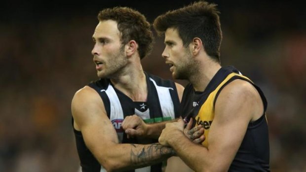Collingwood's Brent Macaffer is now widely regarded as the No. 2 run-with player in the AFL.