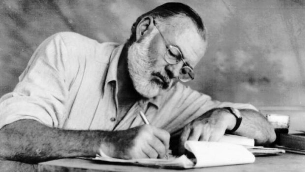 Author Ernest Hemingway.