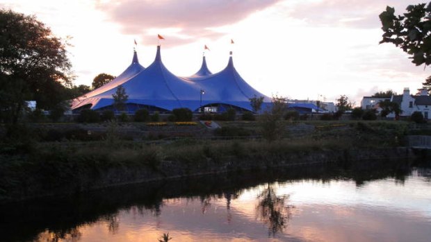 The west is best: The Big Top, host to the annual arts festival that draws tourists in their thousands.