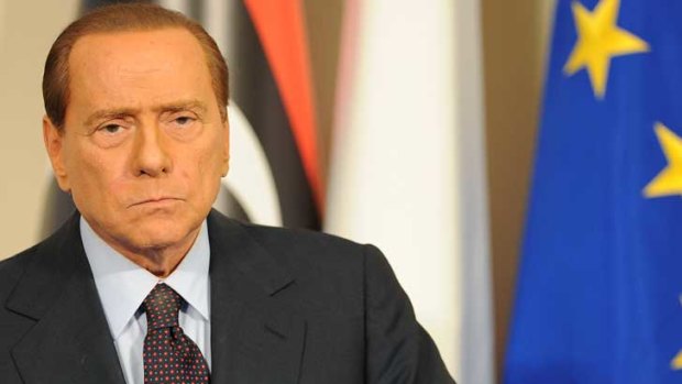 Italian PM Silvio Berlusconi