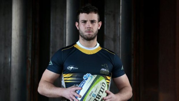 ACT Brumbies winger Robbie Coleman at Brumbies HQ on Thursday.