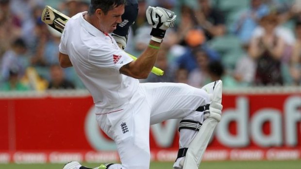 Highlight: Kevin Pietersen celebrates his double century in Adelaide during the 2010 Ashes.