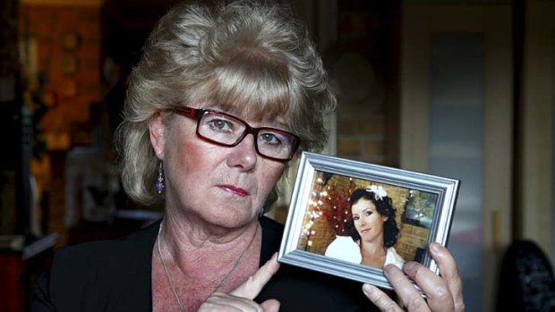 Abuse ... Rosina Mason-Parker with a picture of her daughter Lauren.