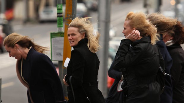Melburnians were whipped by winds overnight.
